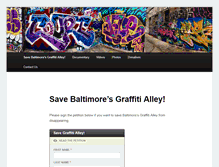 Tablet Screenshot of graffitialley.org